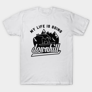 Downhill Snowboarding T-Shirt